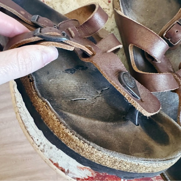 Birkenstock Sparta Thong Leather Sandals - Picture 4 of 10